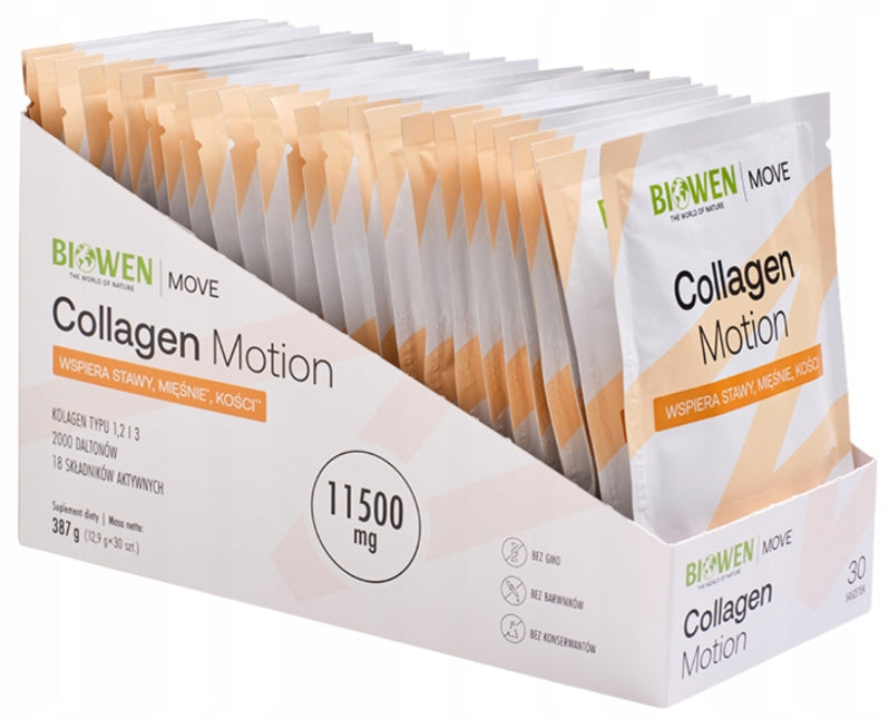 Biowen 2x - Collagen Motion sachets 30 pcs Zinc MSM Hyaluronic acid Brand Biowen