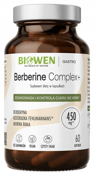 Biowen BERBERINE COMPLEX + 510 mg 60 vegan capsules BERBERINE