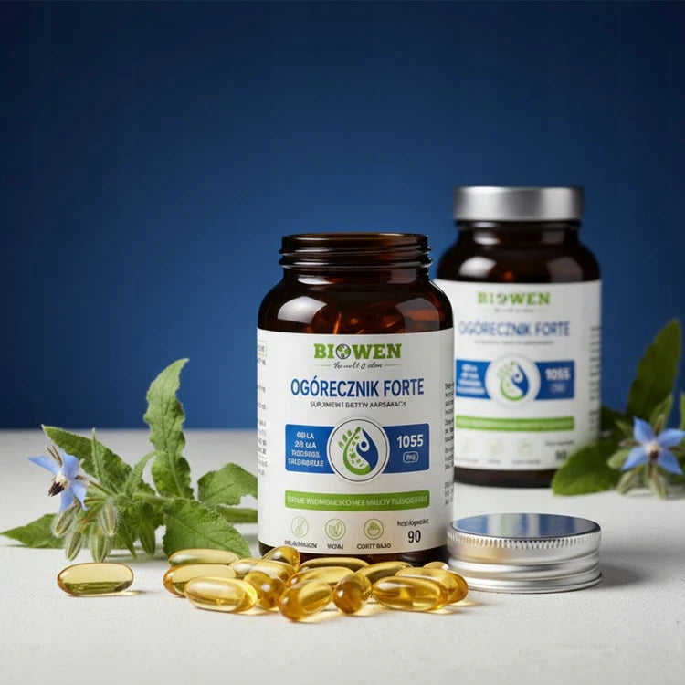 Biowen BORAGE FORTE 90 Capsules BORAGE OIL Packaging status original