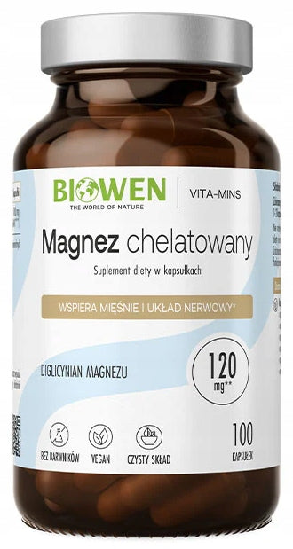 Biowen CHELATED MAGNESIUM DIGLYCINATE 100 capsules