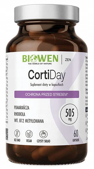 Biowen CORTIDAY - CORTISOL FOR THE DAY 60 Vegan Capsules