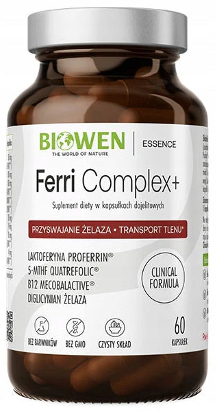 Biowen FERRI COMPLEX + 60 capsules IRON LACTOFERRIN