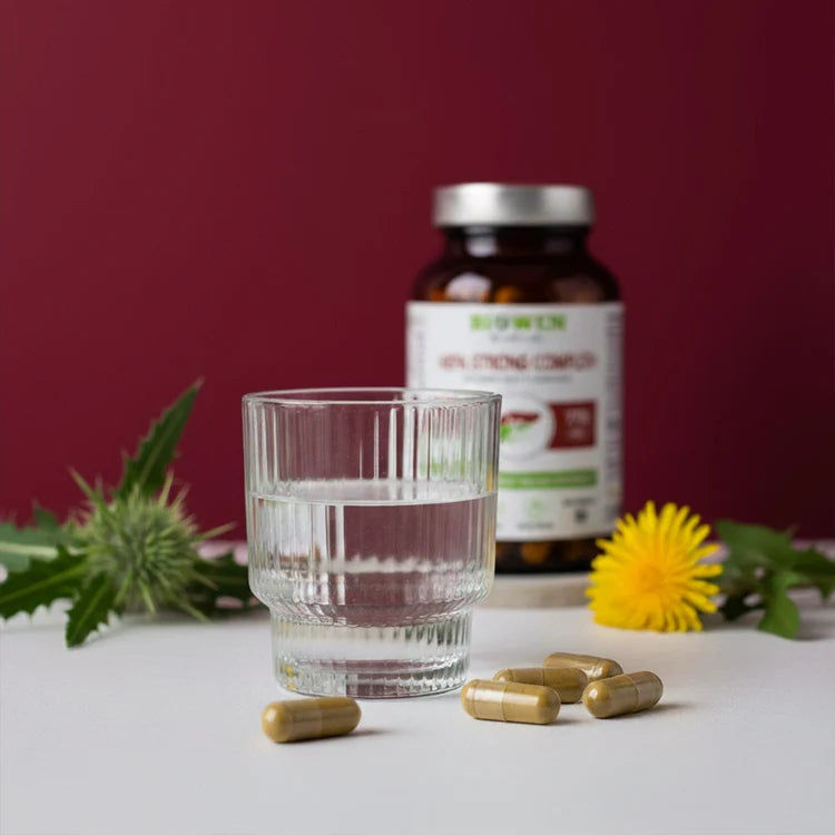Biowen HEPA STRONG COMPLEX + 90 Capsules Thyme Turmeric Ginger Expiration date not specified