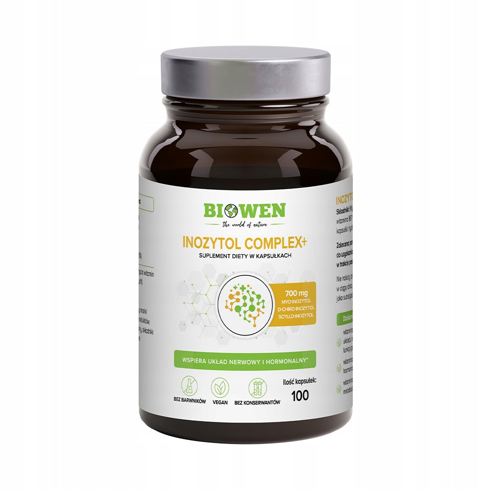 Biowen INOZYTOL COMPLEX+ Myo-inositol + D-chiro + Scyllo 100 kaps.