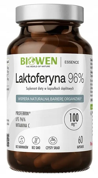 Biowen LACTOFERRIN 96% 60 capsules VITAMIN C