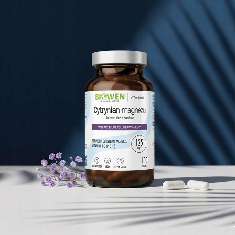 Biowen MAGNESIUM CITRATE 833 mg with vitamin B6 100 caps. + Freebie Brand Biowen