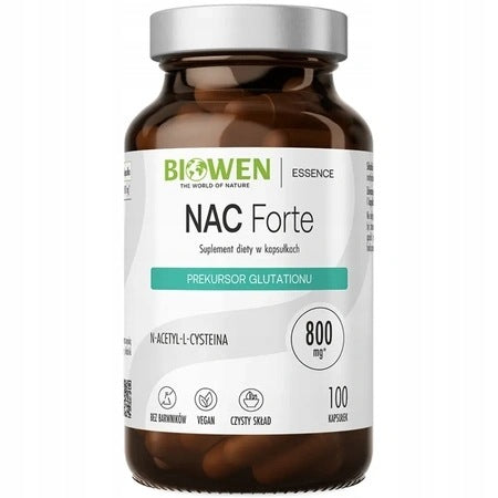 Biowen NAC 800 mg N-ACETYL L-CYSTEINE 100 capsules Glutathione precursor Brand Biowen
