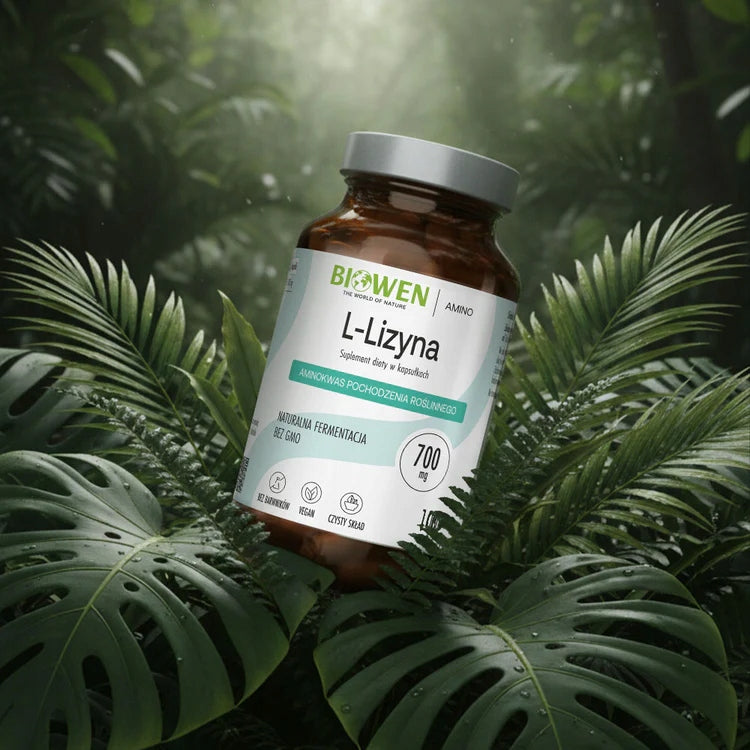 Biowen NATURAL L-LYSINE 700mg REGENERATION IMMUNITY INFECTIONS Herpes Expiration date at least six months from the date of purchase