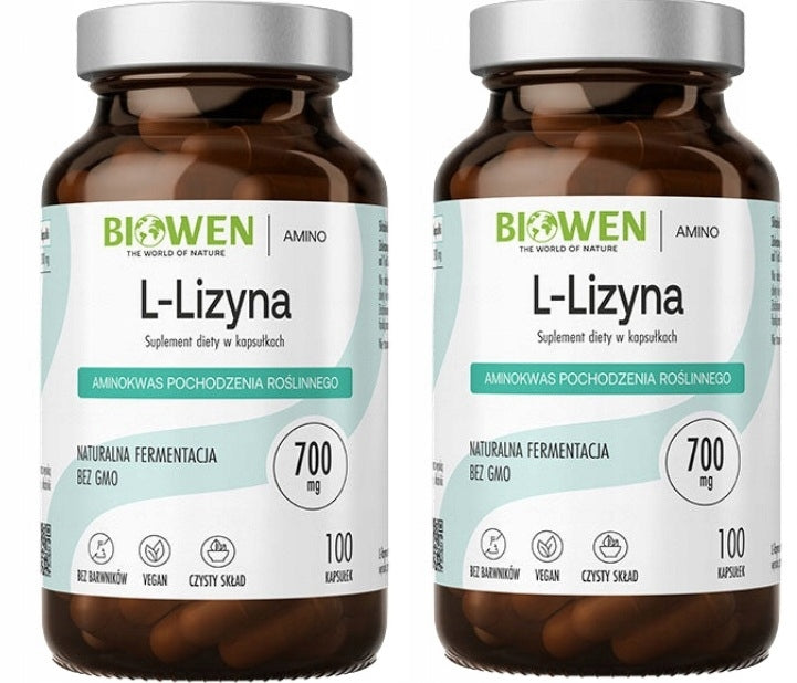 Biowen NATURAL L-LYSINE 700mg REGENERATION IMMUNITY INFECTIONS Herpes