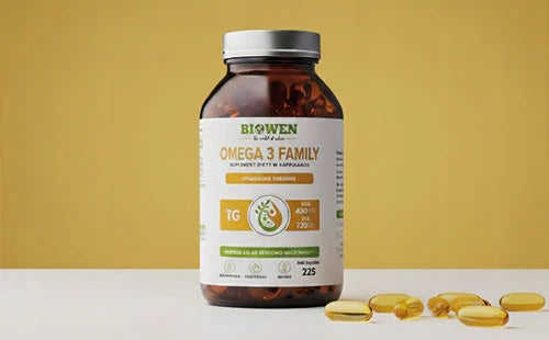Biowen OMEGA 3 TG FAMILY - 720mg EPA, 480mg DHA 225 capsules Expiration date not specified