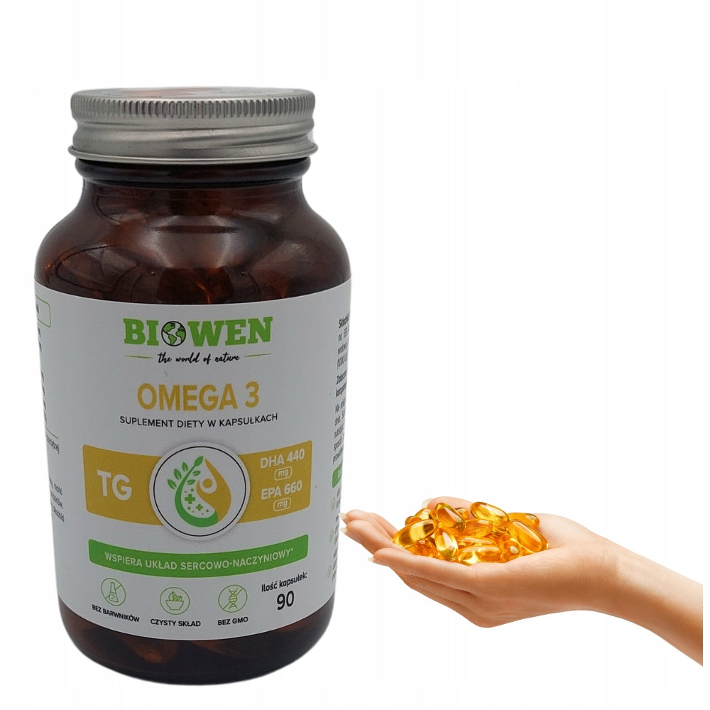 Biowen Omega 3 660mg EPA 440mg DHA 90 capsules Peruvian anchovy oil