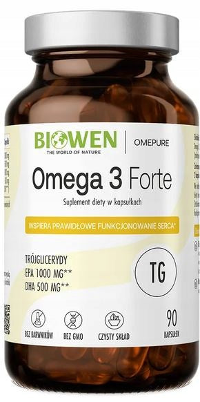 Biowen Omega 3 Forte 1000 mg EPA 500 mg DHA 90 capsules