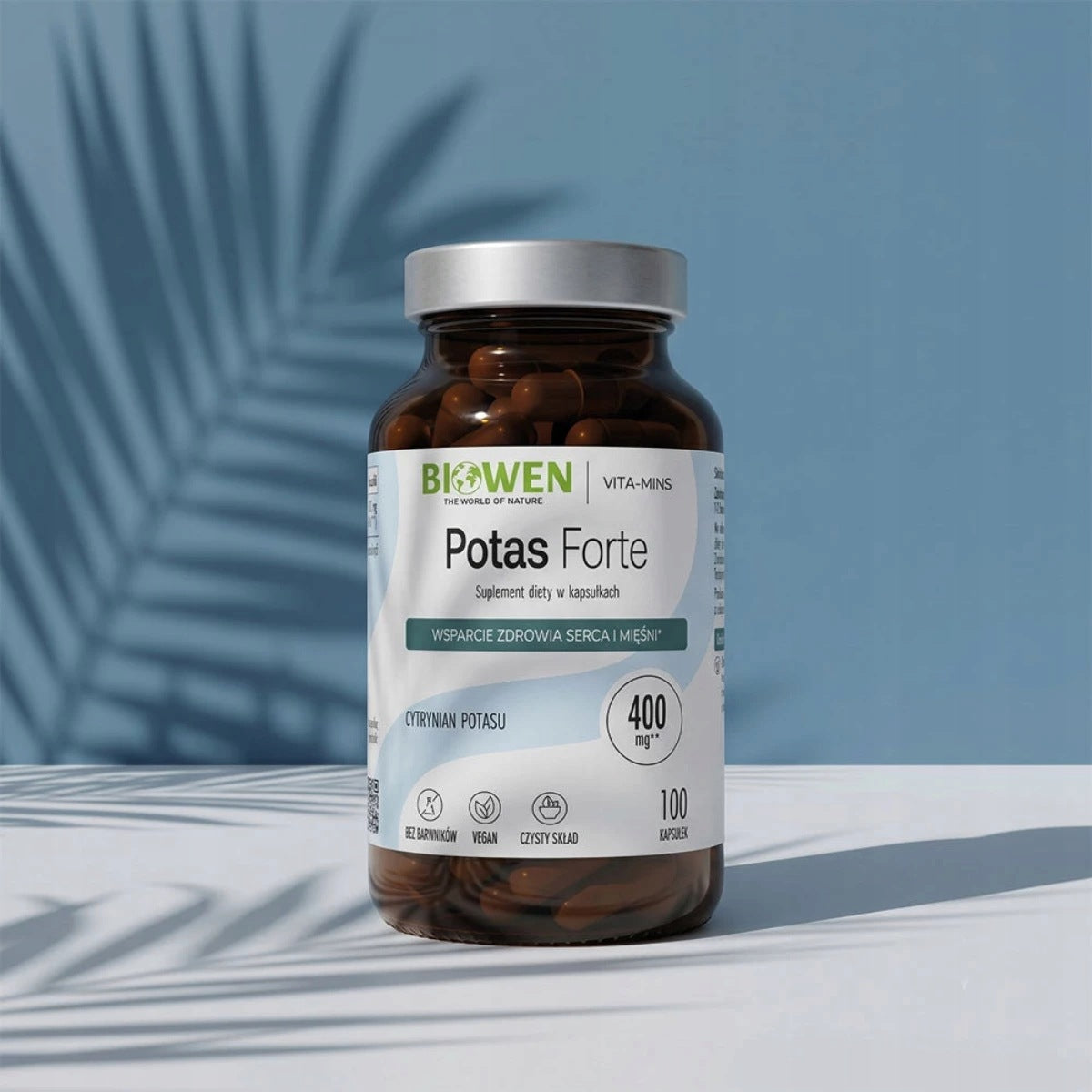 Biowen POTASSIUM FORTE 100 capsules POTASSIUM CITRATE Packaging status original
