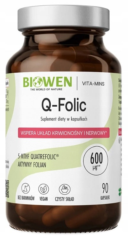 Biowen Q-FOLIC METHYLATED FOLIC ACID 90 capsules