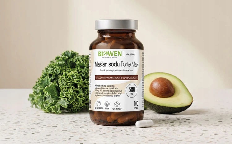 Biowen SODIUM BUTYRATE FORTE MAX 580 mg 100 Gastro-resistant capsules Expiration date not specified