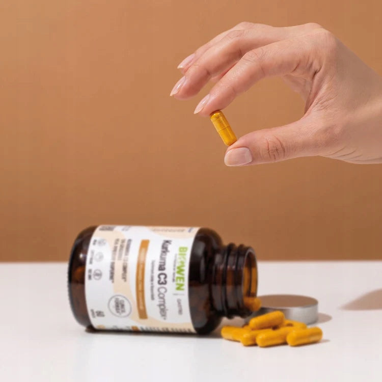 Biowen TURMERIC C3 COMPLEX + 60 capsules GINGER Black Pepper Packaging status original