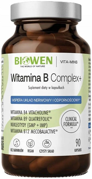 Biowen VITAMIN B complex B50 methyl TMG B1 B2 B3 B5 B6