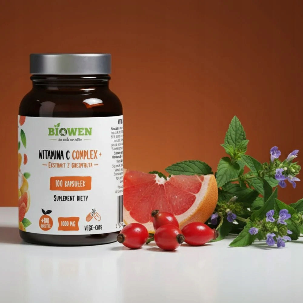 Biowen VITAMIN C COMPLEX + 100 capsules L-ASCORBIC ACID Expiration date not specified
