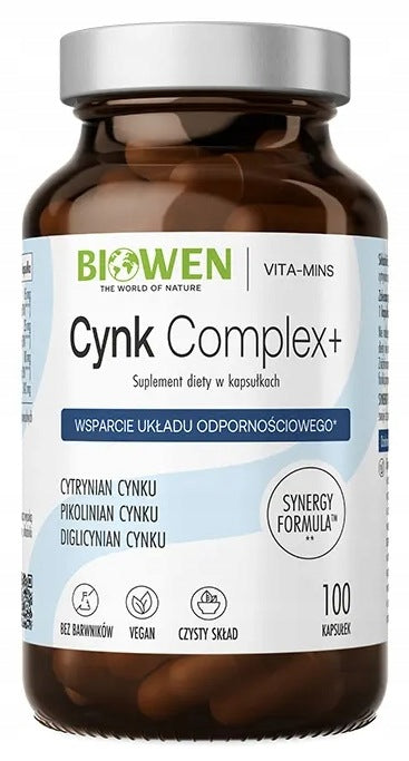 Biowen ZINC COMPLEX + 100 capsules PICOLINATE DIGLYCINATE