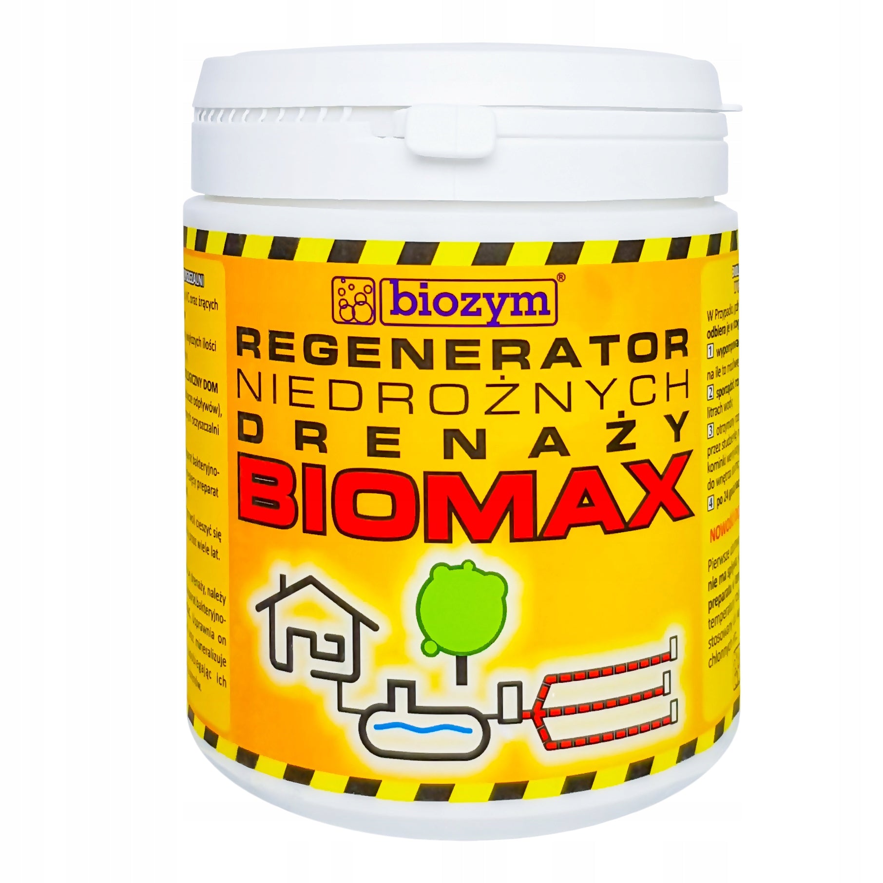 Biozym BIOMAX Drainage Regenerator Degreaser 800g PIPE DRAINAGE CLEARER