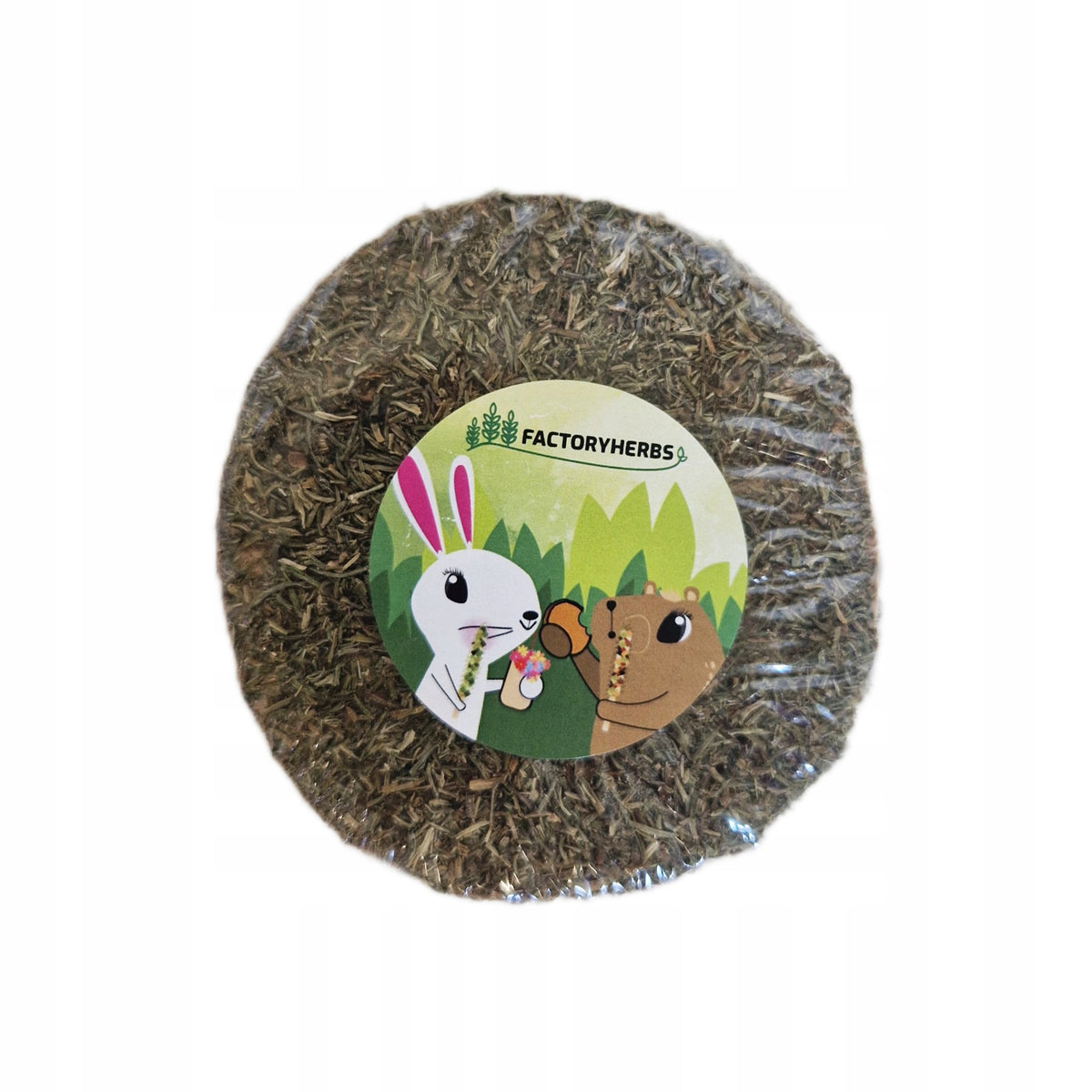 Birch puck with coriander, teether, rabbit, rodent FACTORYHERBS