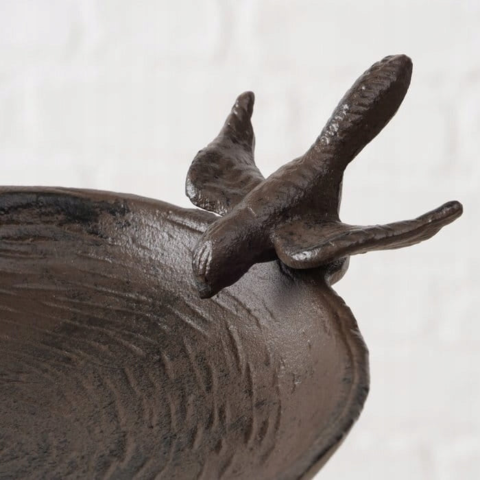 Bird Drinker Cast Iron Drinker 89cm Garden Punched Bowl Packaging status original