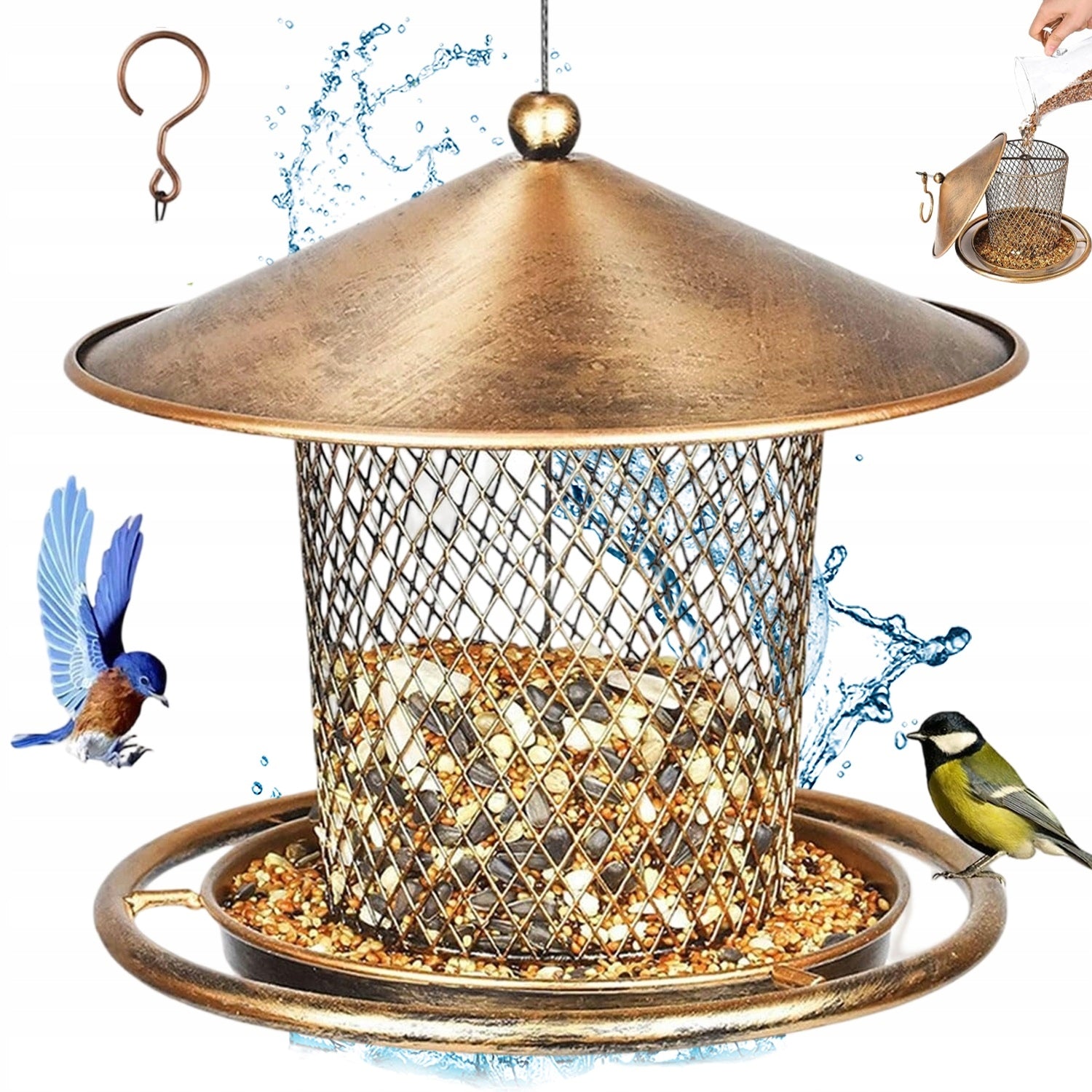 Bird Drinker Cast Iron Drinker (Iron Bird Feeder) Manufacturer no brand