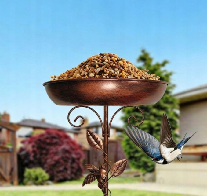 Bird Drinker Feeder Booth, Bowl Garden Ornament Bathtub, Manufacturer no brand