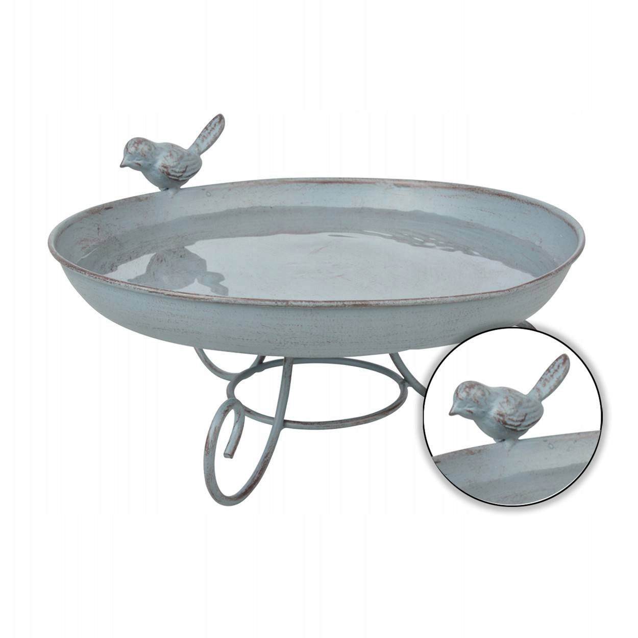 Bird Drinker Grain Feeder Water Metal Decorative 21cm Manufacturer Esschert Design