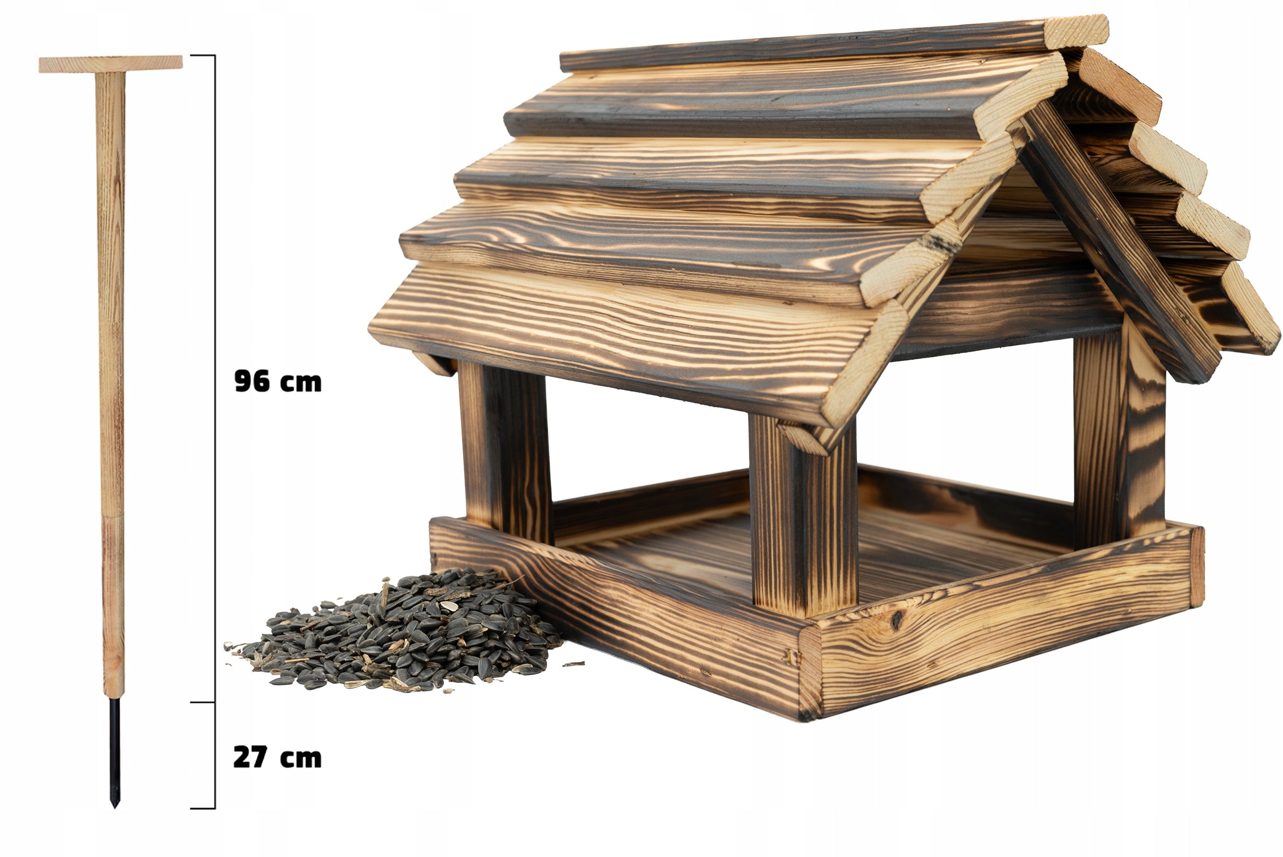 Bird Feeder Standing Large XXL Tanning Strong Solid Sunflower 200g