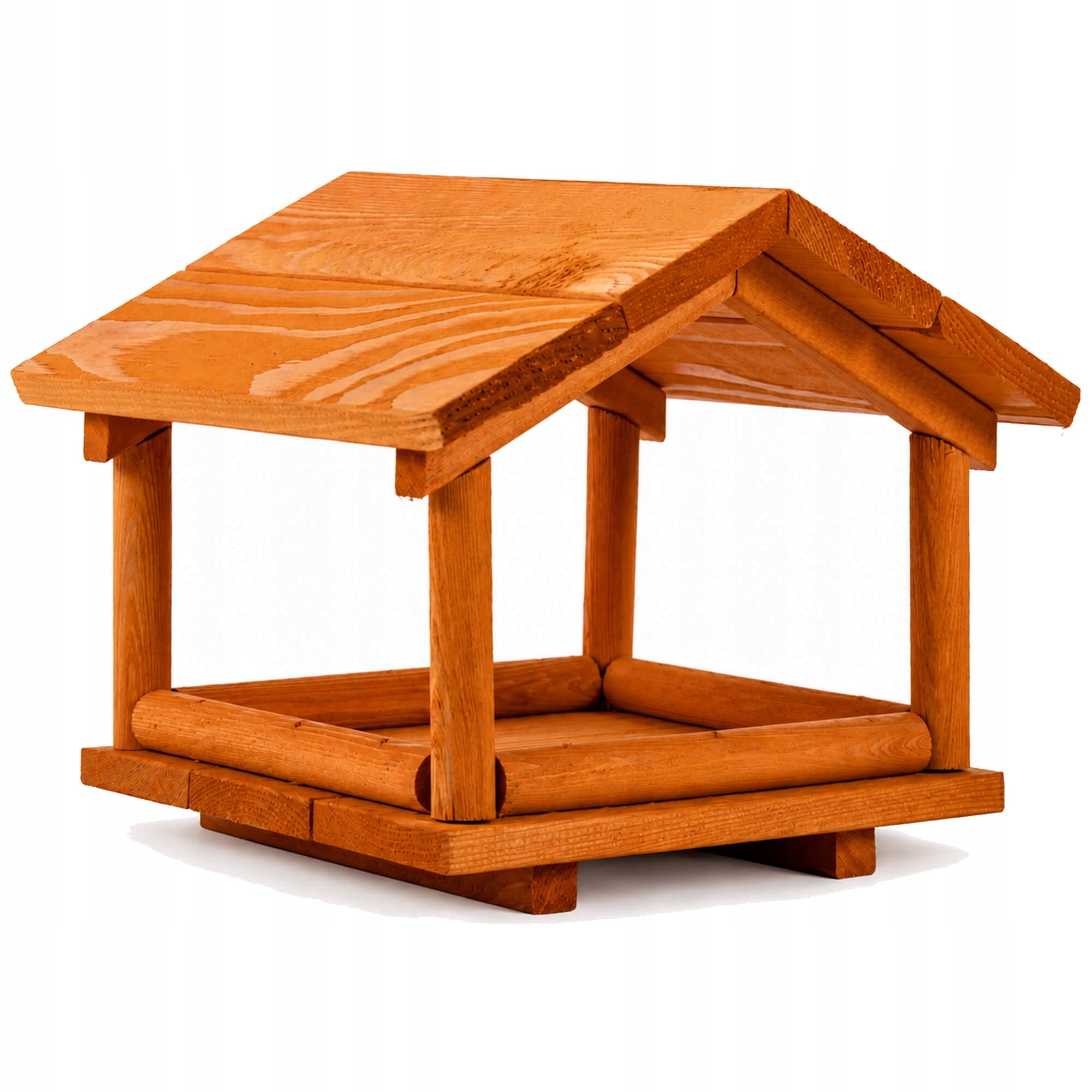Bird Feeder Wooden Garden House Balcony Natural Wood Type nesting box (feeder)