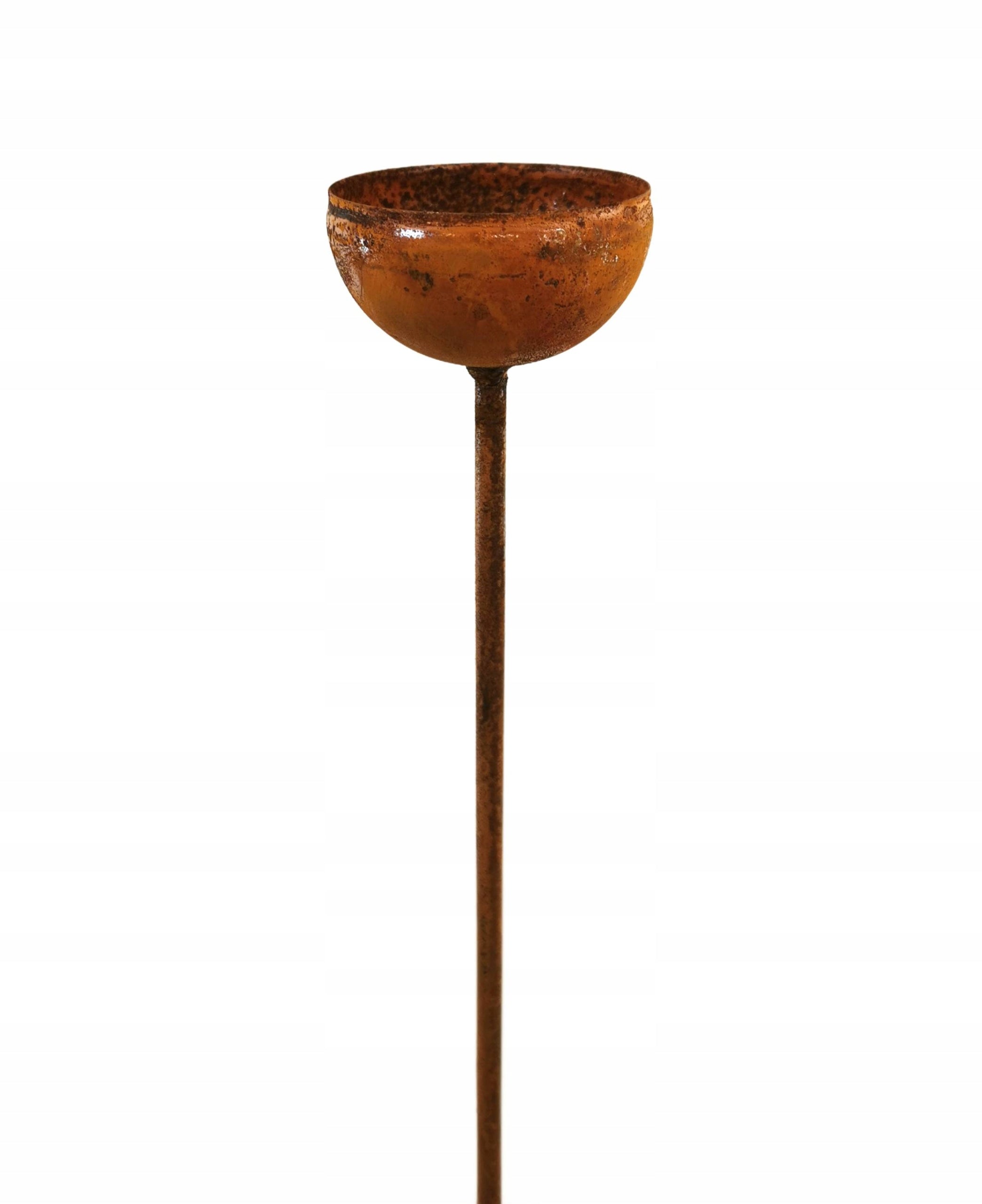 Bird drinker 8cm - garden figurine made of metal | RUST