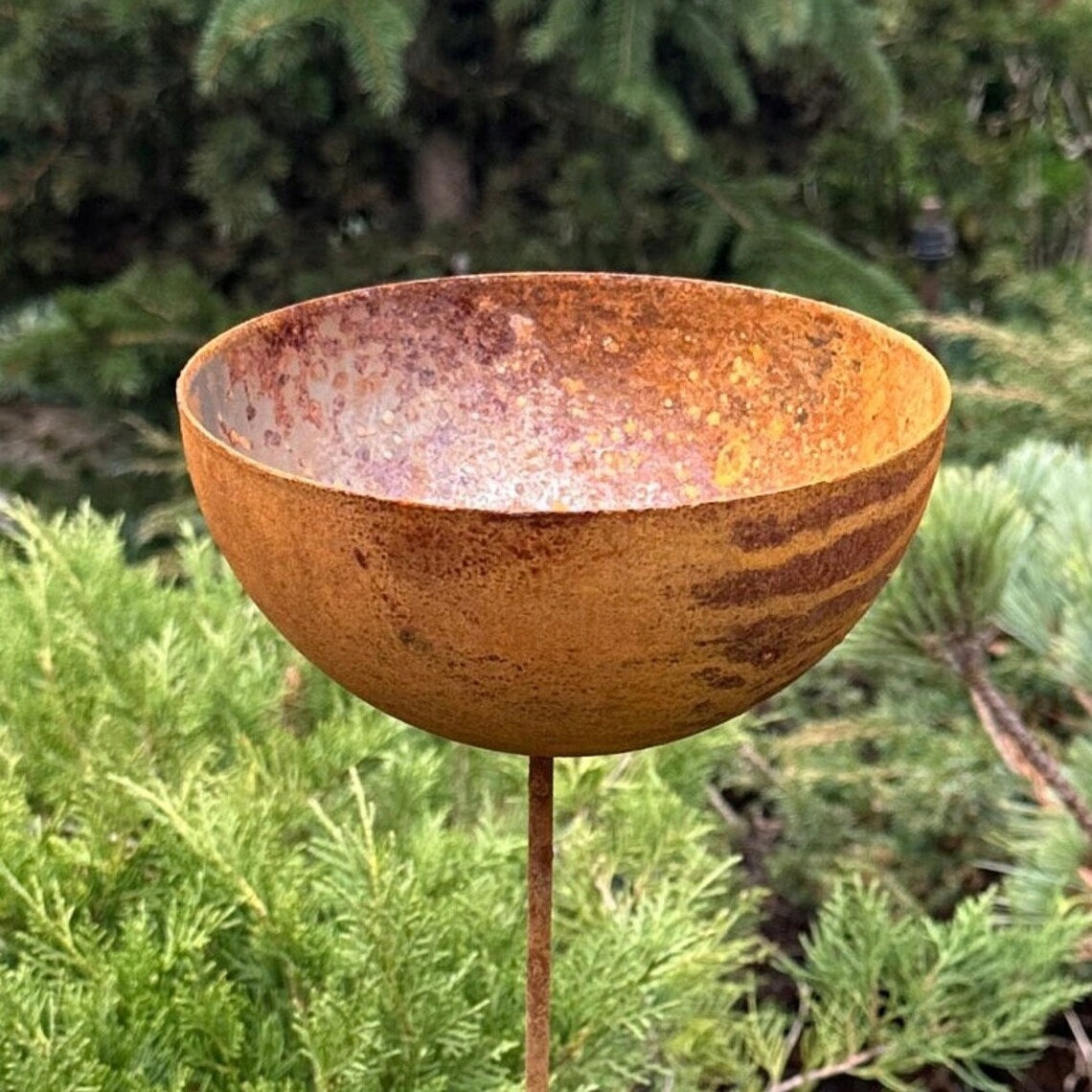 Bird drinker large garden ornament rust for birds 90 cm fi 10 cm Manufacturer code 0112