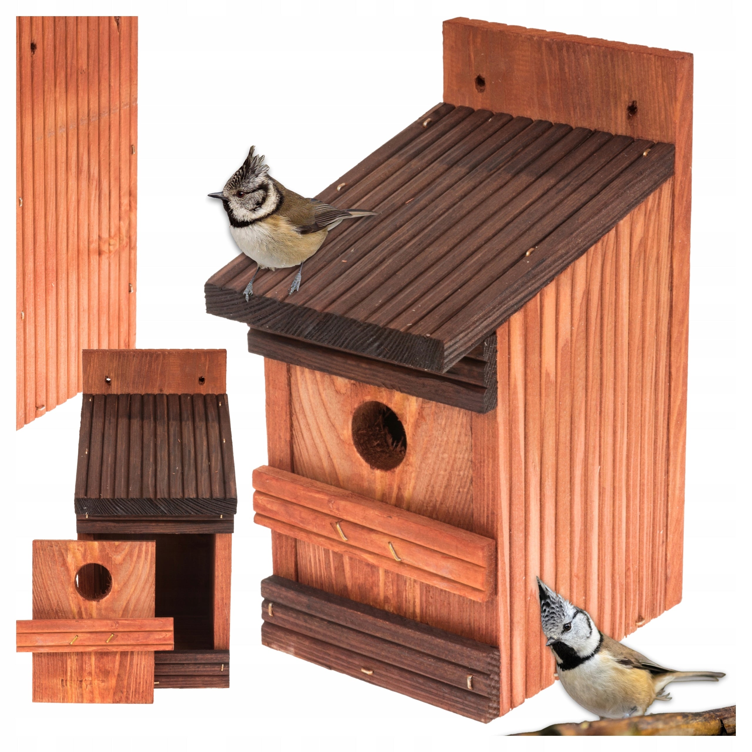 Bird nesting box, feeder, cottage BOP11