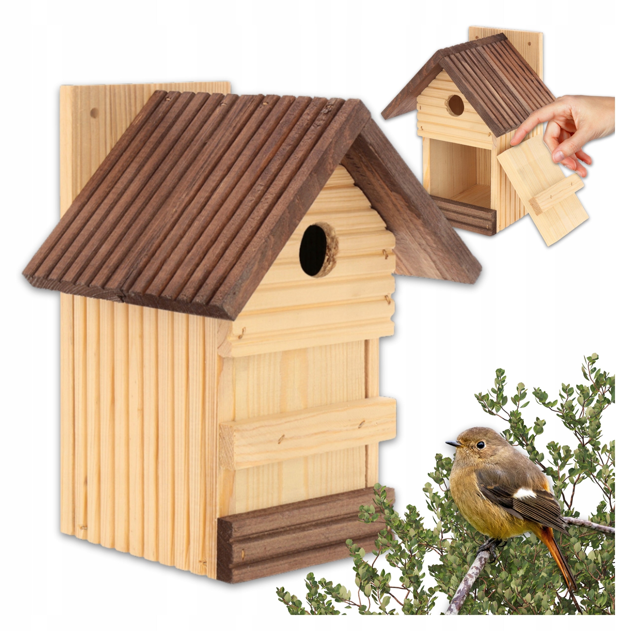 Bird nesting box, feeder, cottage NZNP12