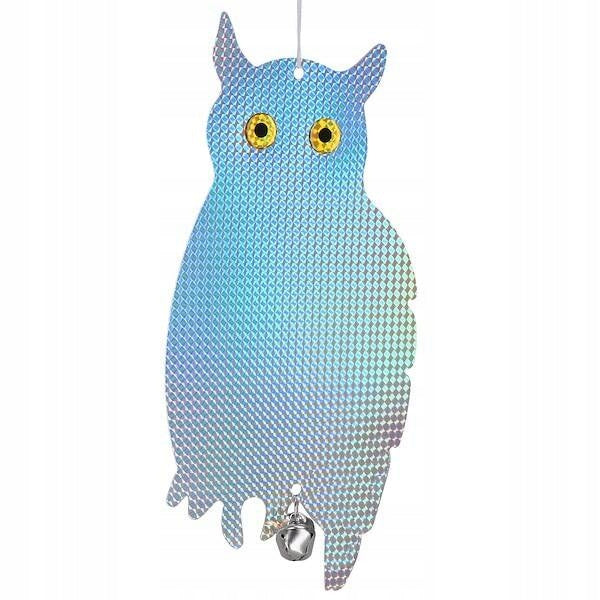 Bird repellent owl hologram hanging reflective pigeon starlings 41cm Brand no brand