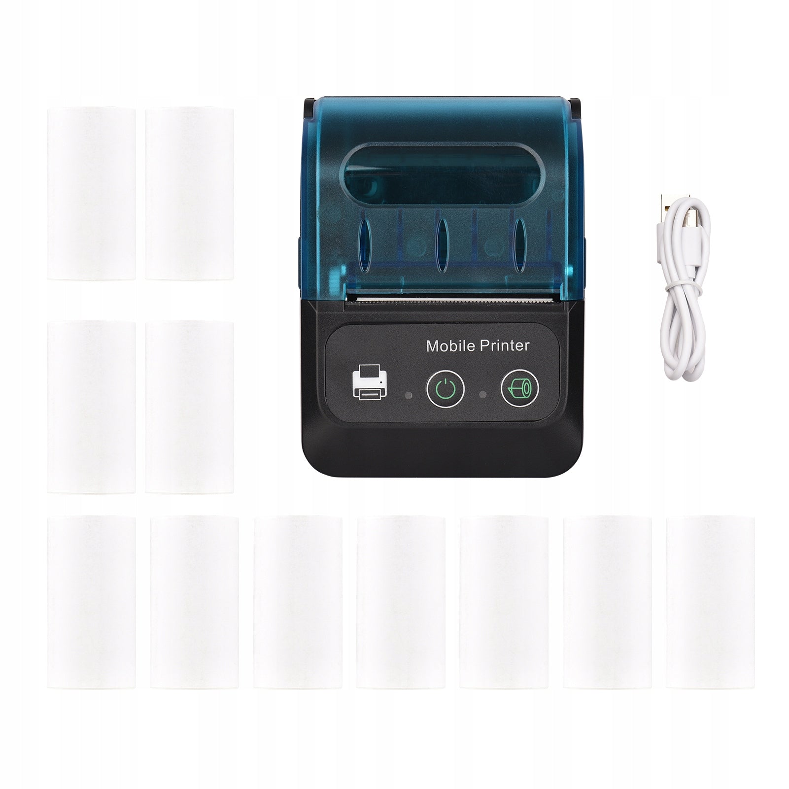 Bisofice 58mm Portable Thermal Printer 2 Inch Mini Mobile KY