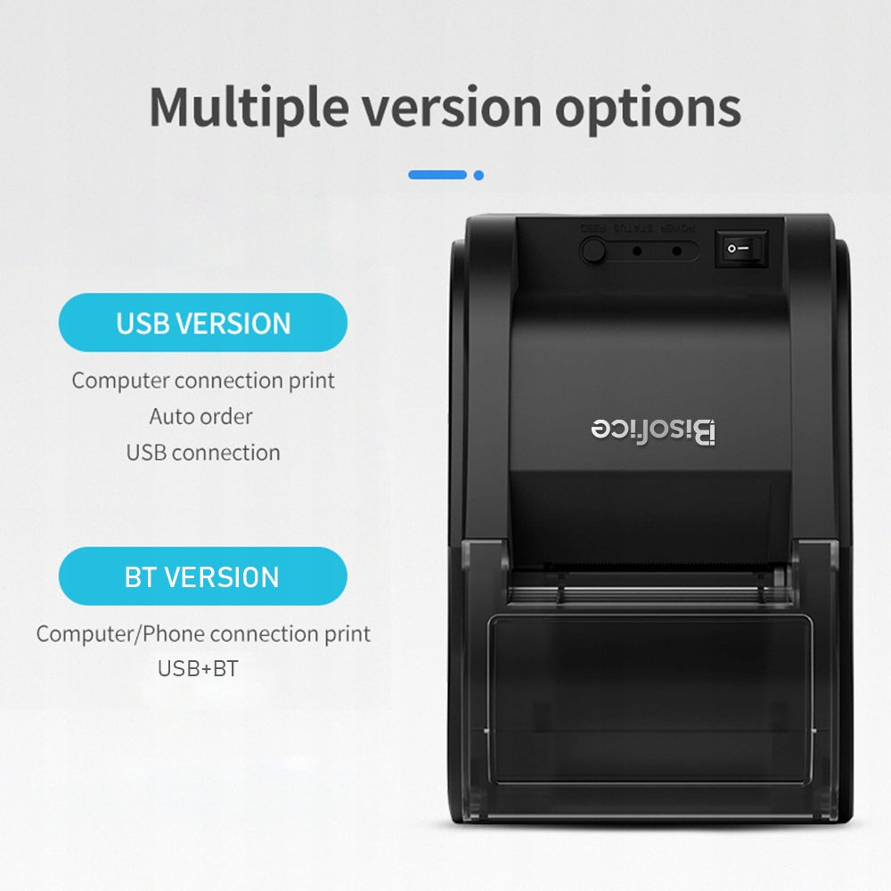 Bisofice Desktop 58 mm Thermal Printer Wireless Printer N1