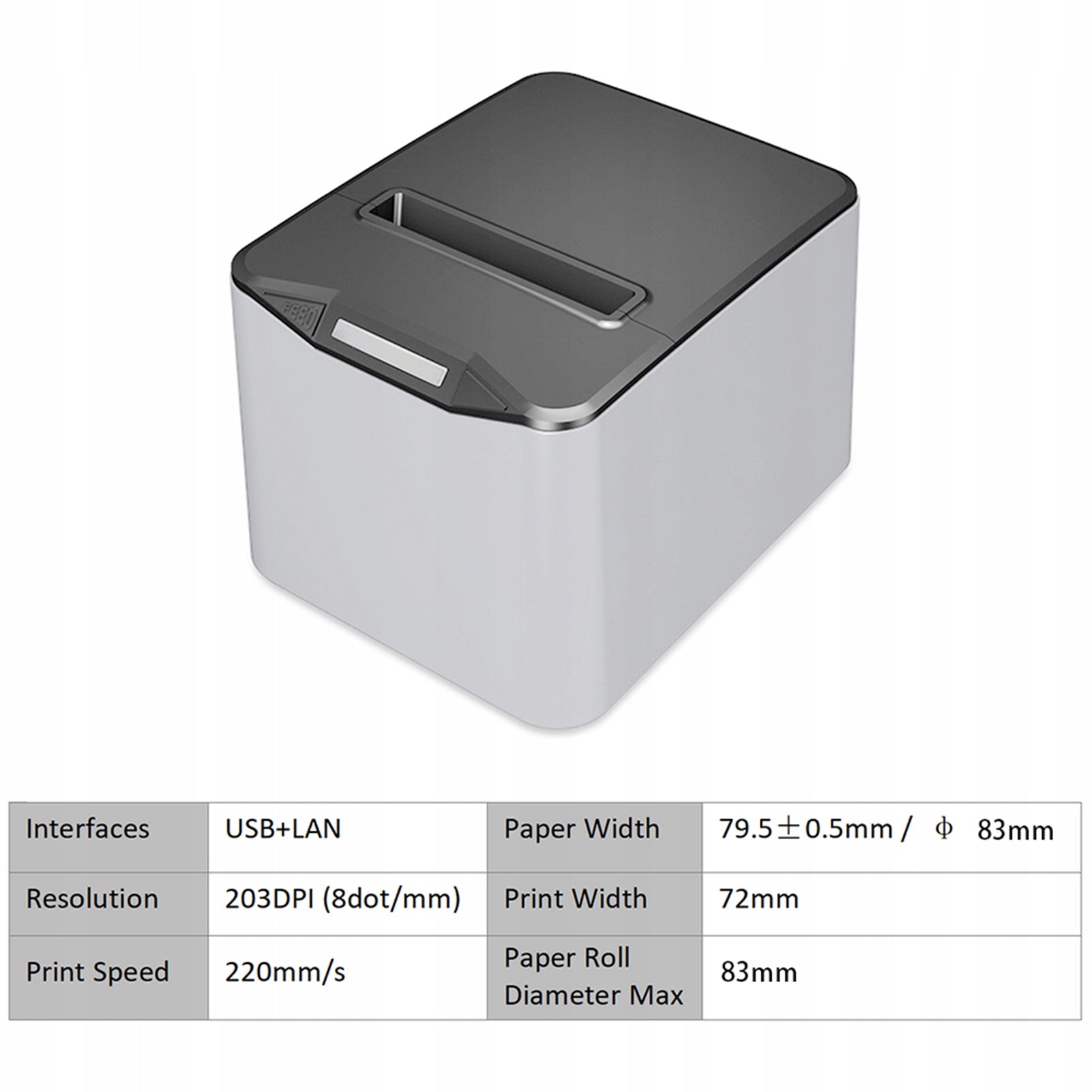 Bisofice thermal printer reception 80 mm desktop Direkt thermal I7 Brand no brand