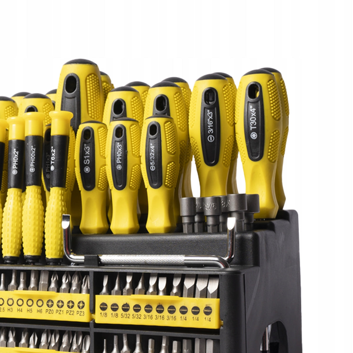 Bit Screwdriver Set 100el Flat Cross Stand Packaging status original
