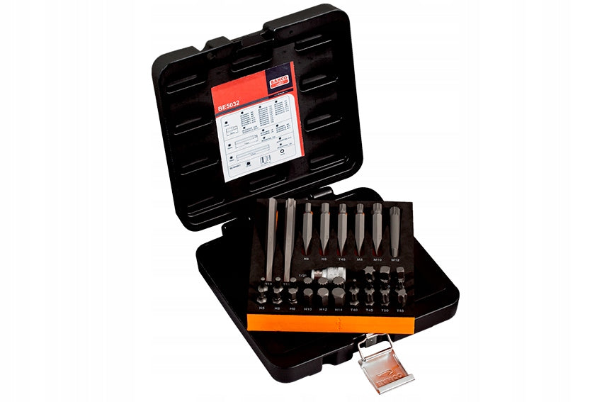 Bit Tip Set BAHCO Fixing 10 mm 32 Elements Length 30+75+115 mm