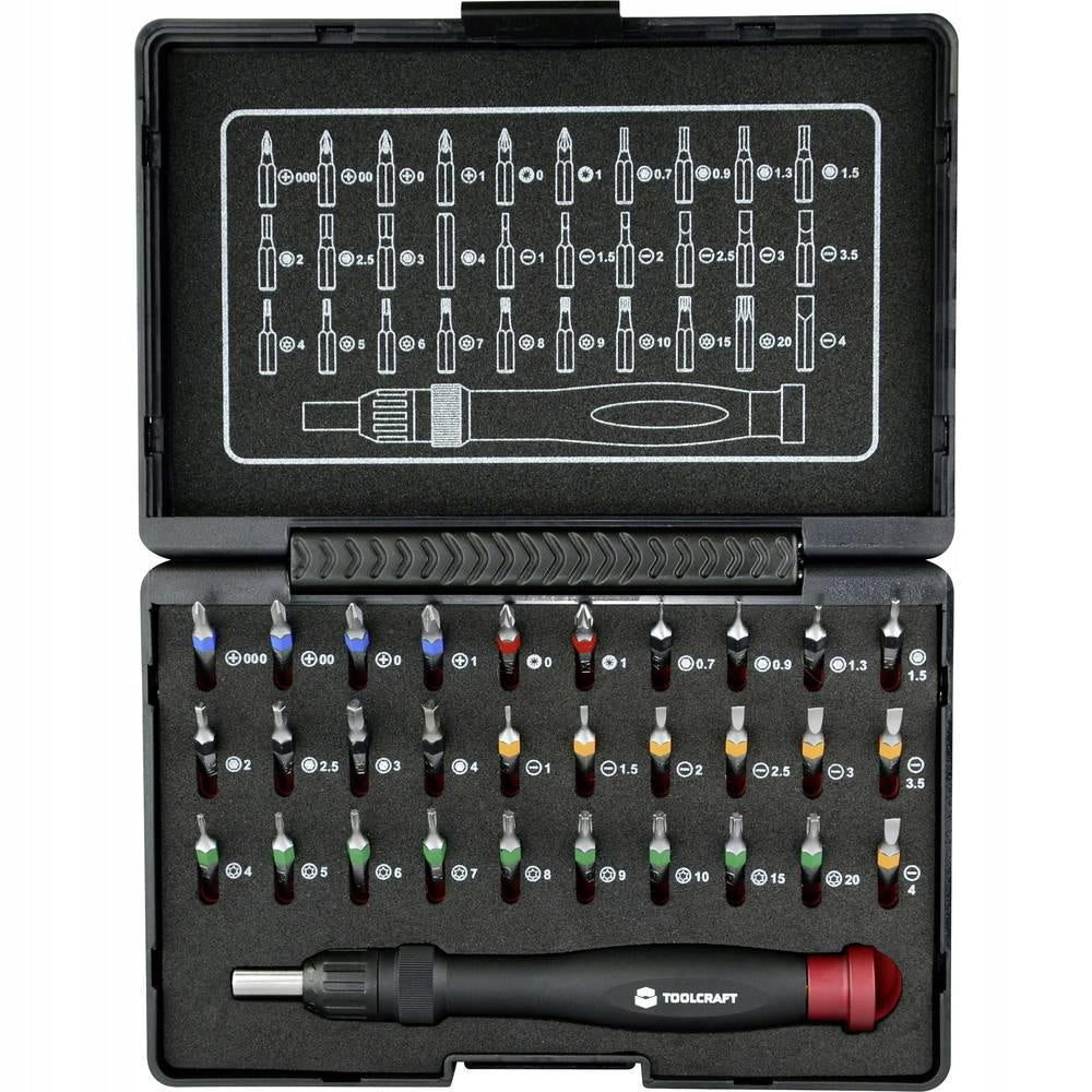 Bits TOOLCRAFT set of 31 elements with ratchet