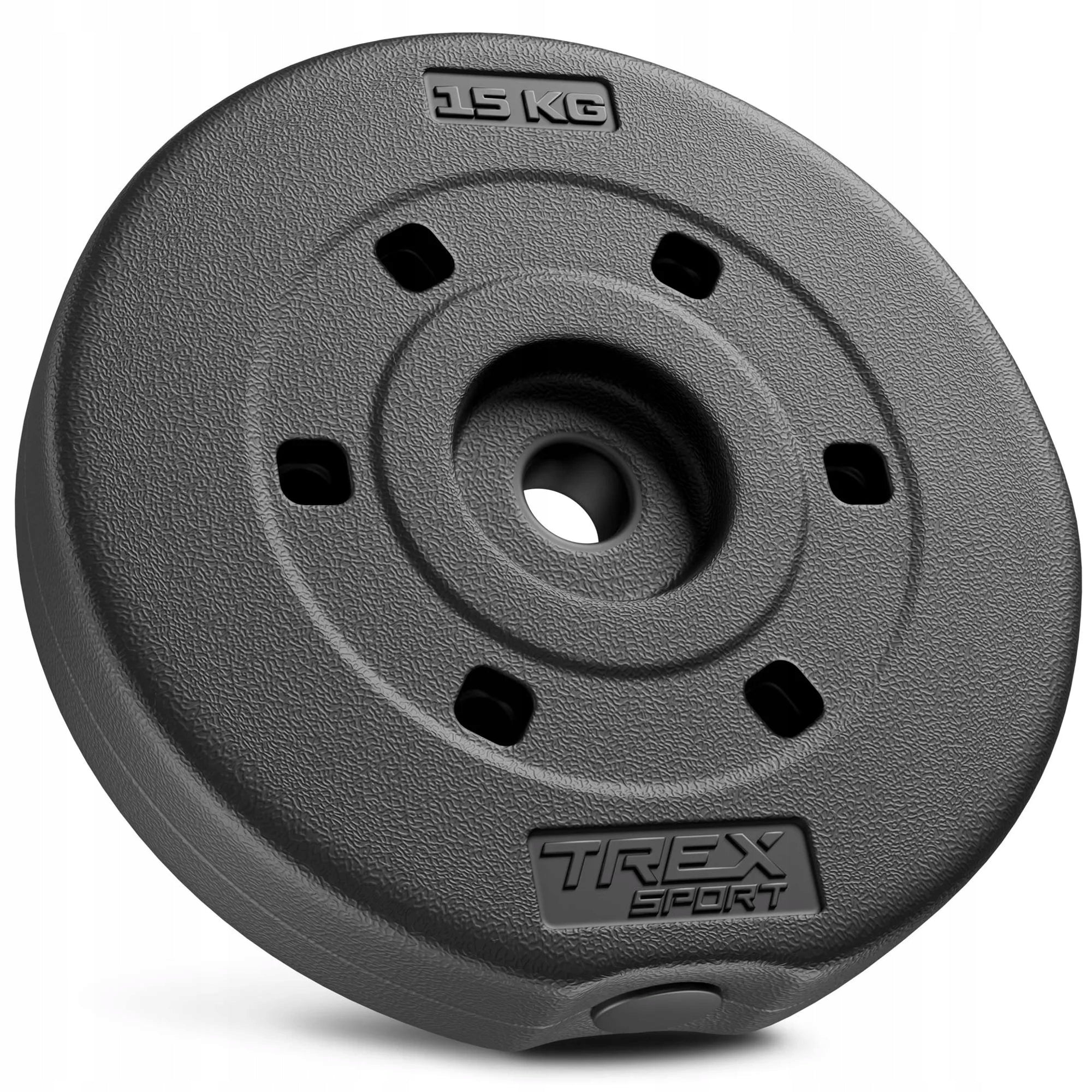 Bituminous load 15kg plate disc for composite barbells Trex Sport
