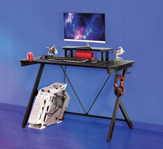 Computertisch Signal B-202, schwarz/rot 