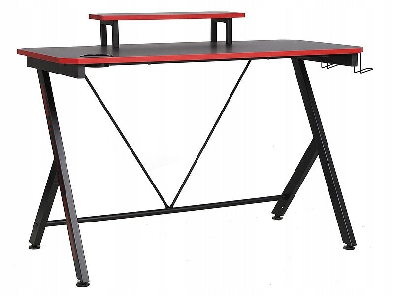 Computertisch Signal B-202, schwarz/rot 