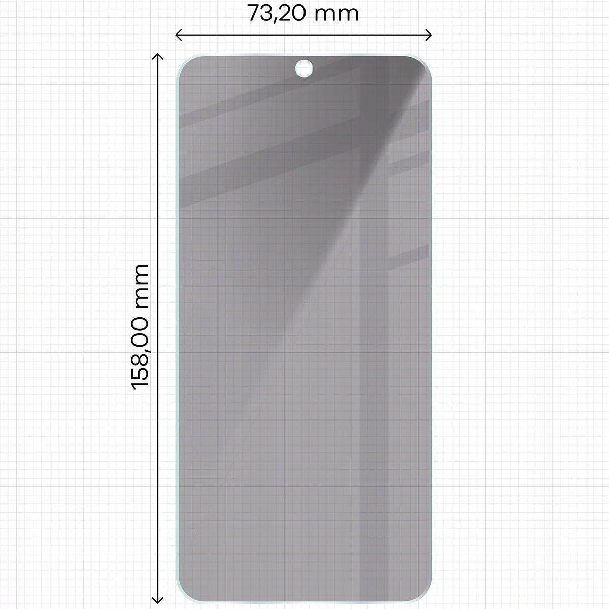 Bizon Privacy Glass for Galaxy A57 5G, Glass, 9H Tempered Glass Packaging status original