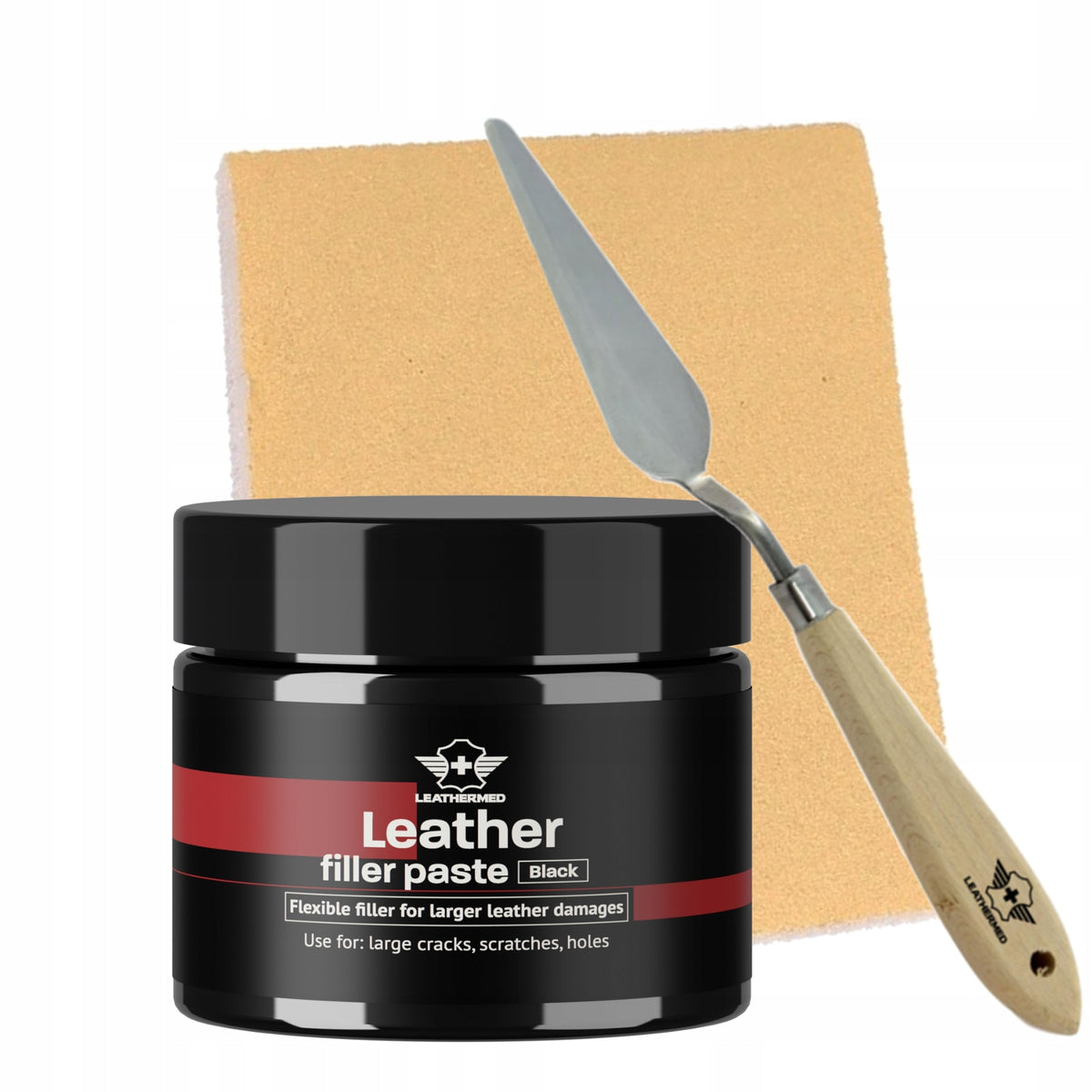 Black 50ml Leather Restoration Filler Leather Upholstery Manufacturer's catalog number 552626