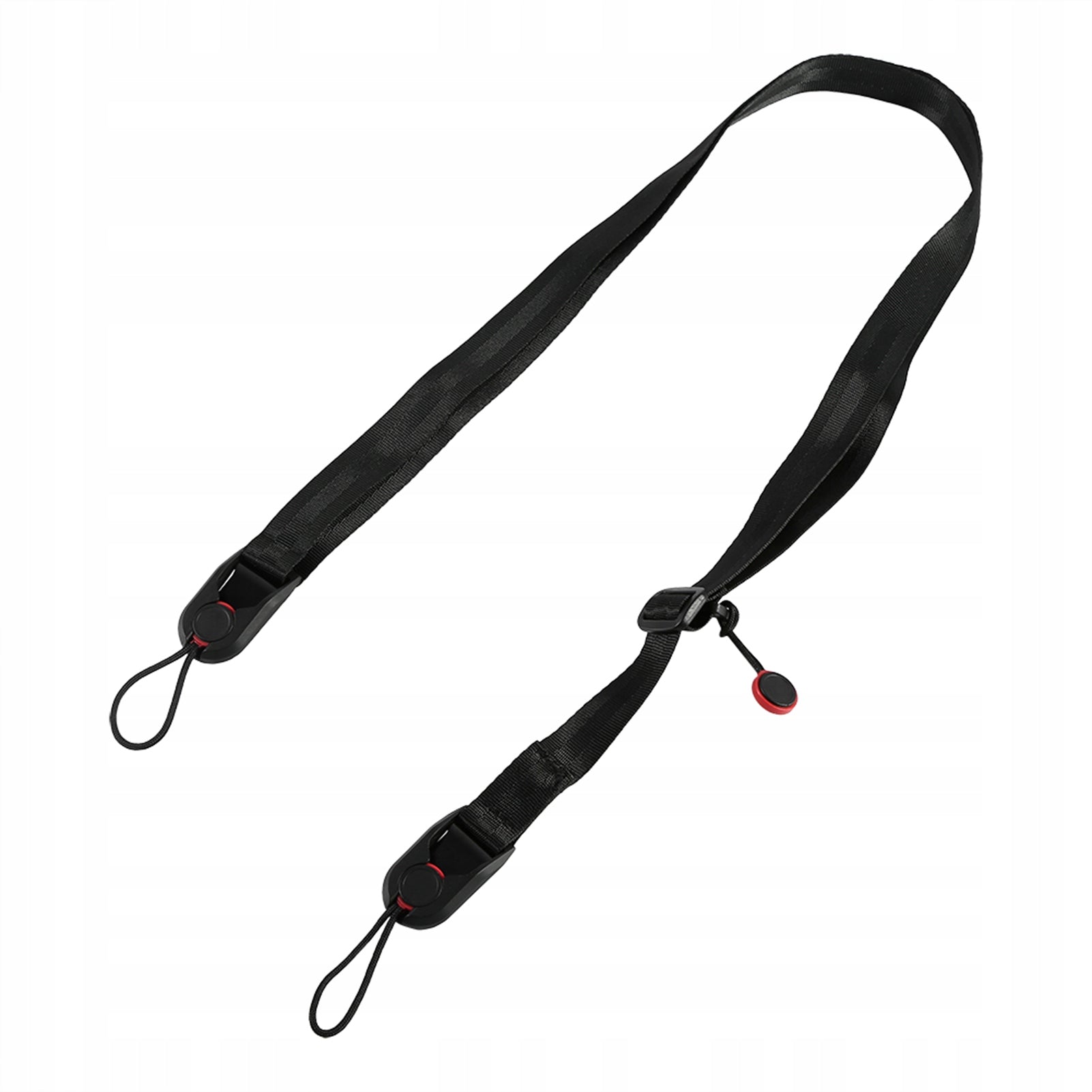 Black Adjustable Camera Shoulder Strap with Quick WV Buckle