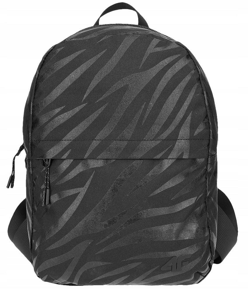 Black Backpack 4F PCU001 Comfortable For School and Casual Brand 4F