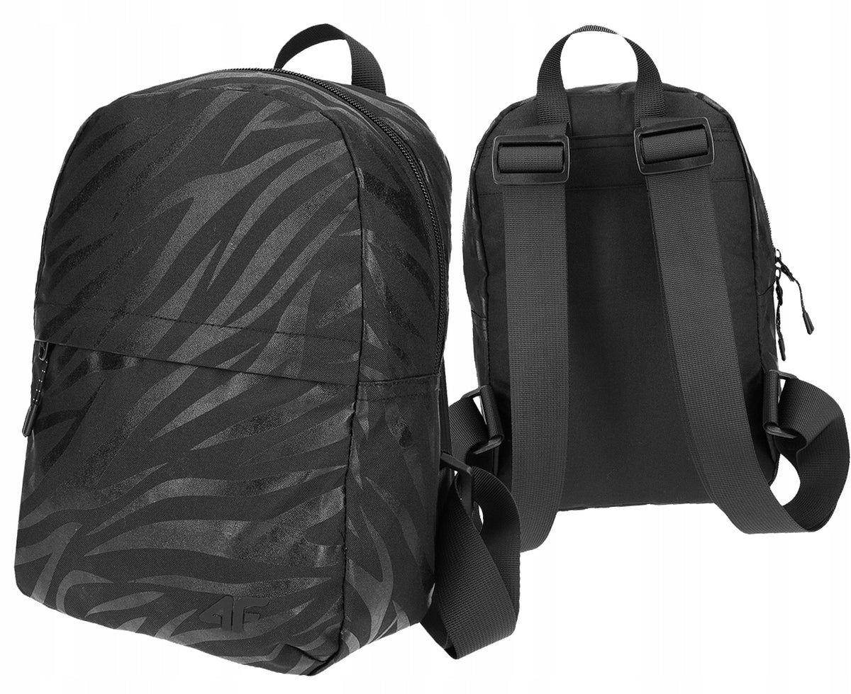 Black Backpack 4F PCU001 Comfortable For School and Casual